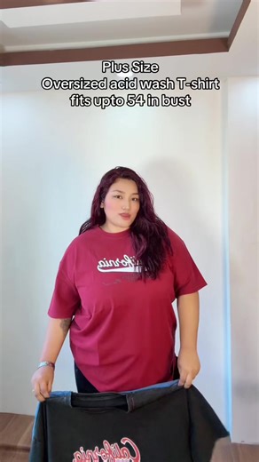 Trendy Oversized Acid Wash T-Shirt for Plus Sizes