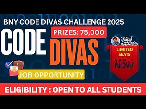 BNY Code Divas Challenge 2025 | Prizes ₹75,000 | Job Opportunities | Open to All Students