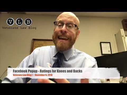 Popup Video: Ratings for Knees and Backs 11-6-2018