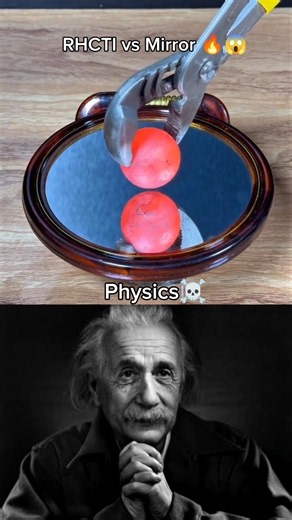 RHCTI vs Mirror 🔥😱#shorts #physics #science #alberteinstein #experiment #scienceexperiment #sigma