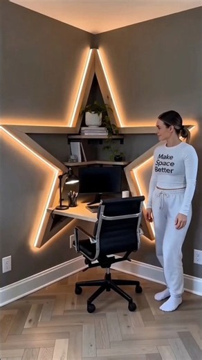 From Useless Corner to Stunning Home Office ✨ #homedecor #makespacebetter #diy #amazingspaces #home