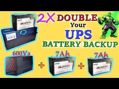 How To Increase UPS Battery Backup | Double Battery Backup 14Ah | Adding 2x7Ah battery | DIY At Home