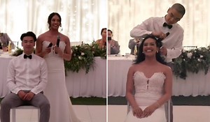 Watch: Bride shaves head at wedding reception in solidarity with mother - Extra.ie