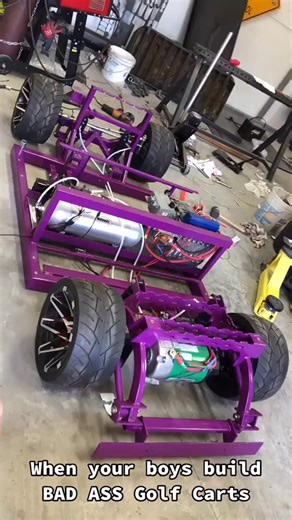 Bagged Golf Cart Laying that Frame#Golfcartsmodified #golfcart #airide | Golf Carts Modified