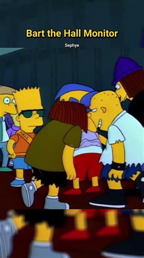 Bart the Hall Monitor #simpsons #shorts #funny #thesimpsons #funnyvideo