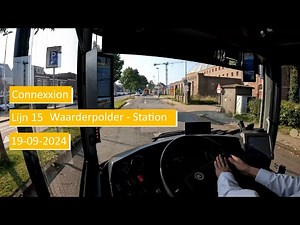 Connexxion lijn 15 Haarlem Waarderpolder - Station | Dutch Bus driver POV 4K