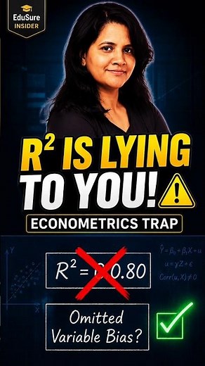 Why High R-Squared Does NOT Mean Causation! ❌ (Econometrics Explained)