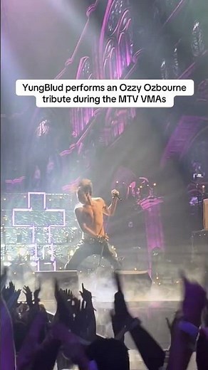 YungBlud performs an Ozzy Ozbourne tribute during the MTV VMAs