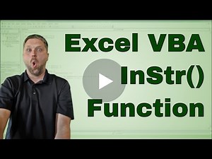 Excel VBA (Macro) Instr Function