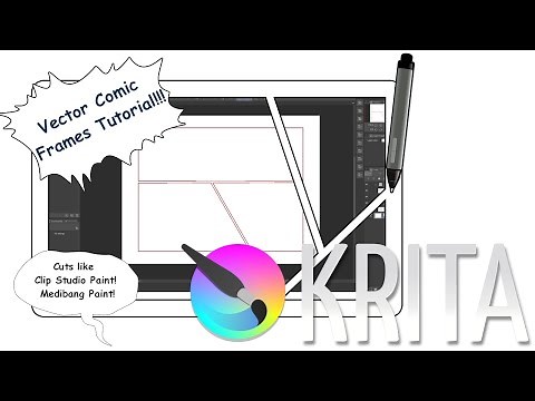 Krita Vector Comic Panel Tutorial
