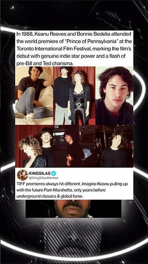 In 1988, Keanu Reeves and Bonnie Bedelia attended the world premiere of “Prince of Pennsylvania”