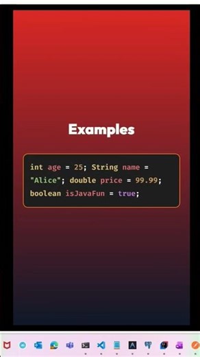 Java variables? simple and clear 🔥 💻 🚀 #coding #javaprogramminglanguage #javavariables