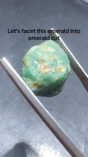 It was low quality emerald but , cutting and polishing an emerald is fun 🤩 #healingcrystals #naturalgemstones #faceting #emerald #emeraldcut #luxury #luxurydecor #gemology #skills #skillstraining #talent #alwaysupportalent | Wazeer Gems