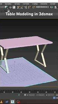 Table Modeling in 3dsmax | How to Model using Spline #3d #3dmodeling #tutorial