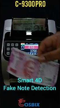 COSBIX C-9300PRO Mixed Denomination Value Currency Counting Machine | Smart Money Handling Device.