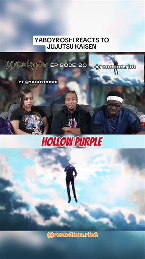 guys join my discord server for the full uncut reactions to jjk new season from yaboyroshi link is in bio #gojo #jujutsukaisen #anime #animereaction #reaction