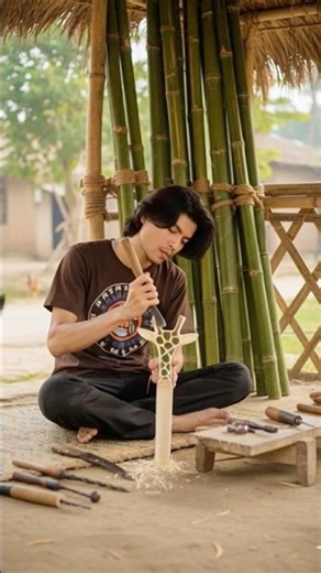 Bamboo Giraffe Step 4: Long Neck Construction