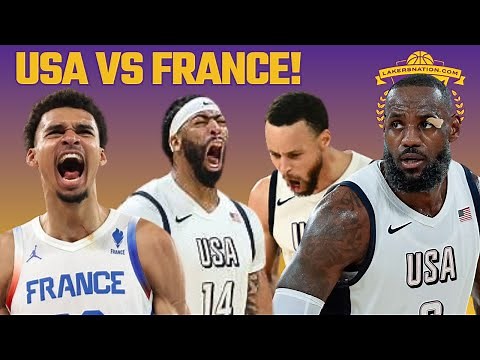 *LIVE* Team USA vs. France Gold Medal Game! Paris Olympics, LeBron James, Anthony Davis In Action!