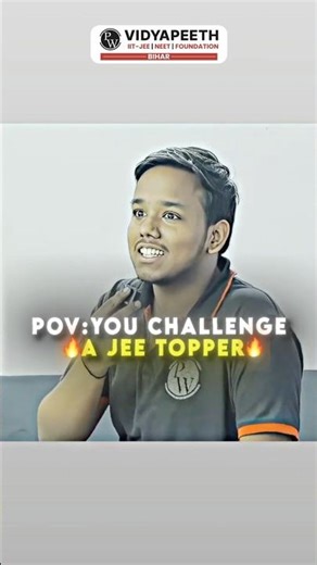 Never Challenge A JEE Topper 🔥 | #shorts