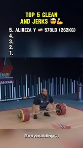 Top 5 clean and jerk más pesados de la historia Crédito para quien le corresponda | Lucson Halterofilia