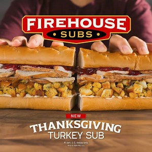 2.4K views · 1.6K reactions | With premium carved turkey, stuffing, and cranberry sauce, the new Thanksgiving Turkey Sub is firefighter approved ✅ | Firehouse Subs | Facebook