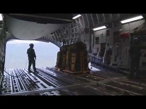 C-17A load drop on Williamson airfield Talisman Saber 2013
