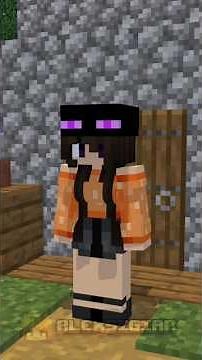 Ender Girl with fart and poop room of potion - minecraft animation #shorts