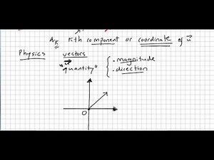 Linear Algebra 1, Vectors