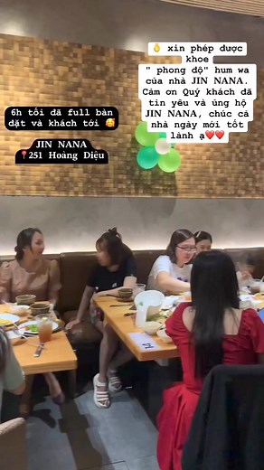 😍 Nói sao cho hết những yêu thương này, những khung cảnh đông vui, ấm áp và “phát ra tiếng” cười và tiếng rôm rả của quý khách hàng thưởng thức bàn ăn ngon tại #JINNANA | Jin Na Na