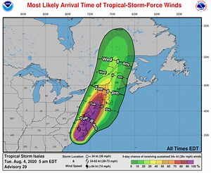 Tropical Storm Isaias to bring potential tornados and flooding to Mass., forecasters say