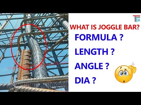 What is Joggle in Column Bar? How to Find Angle, Formula, Dia, and Length In Joggle Bar