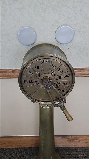 Historic Engine order telegraph at navy golf course #history #museum #historical #telegraph