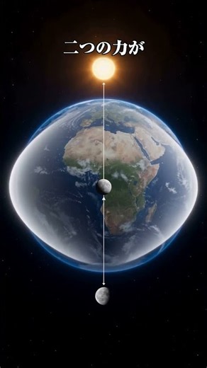 満月の日に潮が最も高いとは限らない｜大潮の仕組みを解説 #月 #地球 #科学