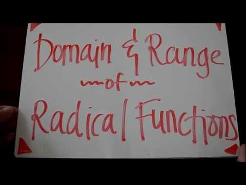 Domain and Range of Radical Functions Tutorial