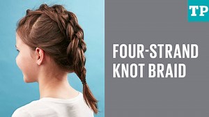 Get your braid on! The four-strand knot braid is one of the easiest braids to do. | Today's Parent