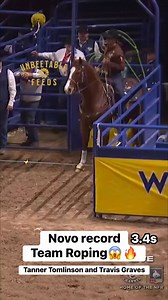 Tanner Tomlinson and Travis Graves marcam novo record no Team Roping🔥 3.4s no Round 6 da NFR #rodeioshow #rodeo #rodeio #NFR #NFRVegas #teamroping #teamropingbrasil #NFR #NFR2026 | Juninho Brustolin - Desenhos
