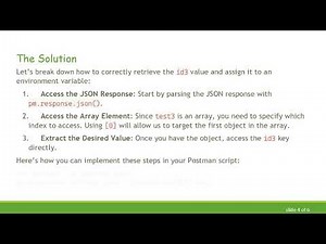 How to Set a Dynamic Variable in Postman from an Array Response