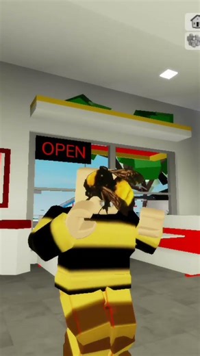 oh lm a bumblebee who likes to eat kfc🐝🍗#roblox #shorts #trending