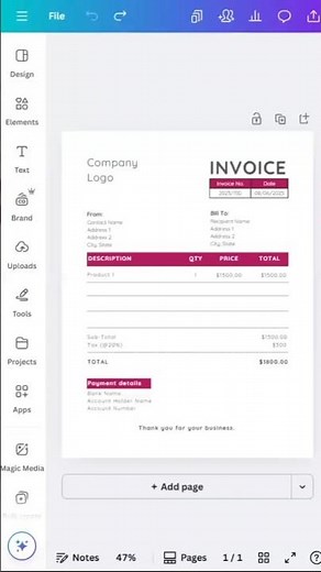 How To Customize A Canva Invoice Template