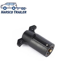 [Hot Item] Durable 7-Pin Female Trailer Socket - Weatherproof Nylon Housing, Copper Core Design