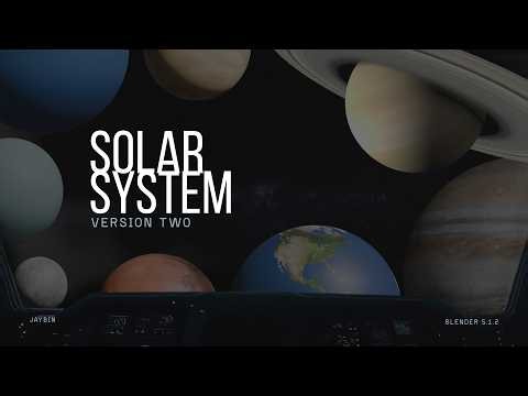 The Solar System V2 | Multimedia Rendering | Blender 5.1.2
