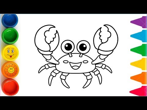 How to draw a crab | step by step