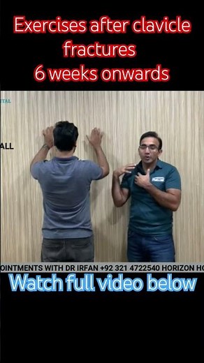 Exercises after clavicle fractures 6 weeks onwards #clavicle # fractures # Exercises #tips