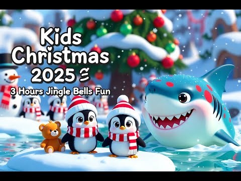 Kids Christmas Songs 2025 🎄 3 Hours Nonstop Jingle Bells Remix Compilation