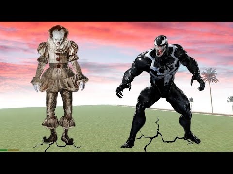 Venom vs pennywise Indian bike driving 3d