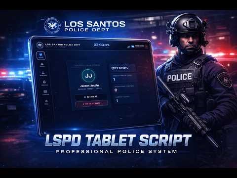 LSPD Tablet V1 - The best Police MDT ? | FiveM Scripts | 1o1 scripts.