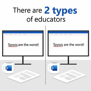 How do you tackle a typo? 🤔 #MicrosoftEDU #MicrosoftWord | Microsoft In Education