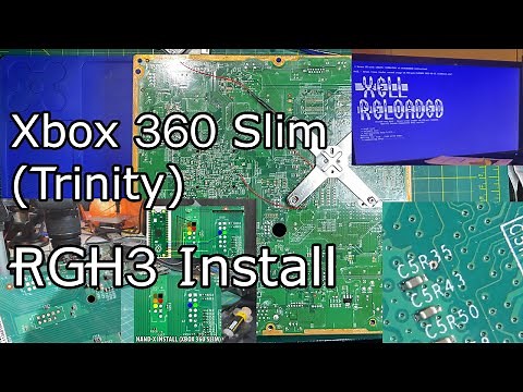 [FULL Install] Xbox 360 Slim (Trinity) RGH3 Installation - Close-up shots