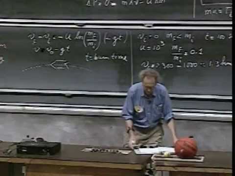 Lec 17: Momentum of Individual Objects, Rocket Equation | 8.01 Classical Mechanics (Walter Lewin)