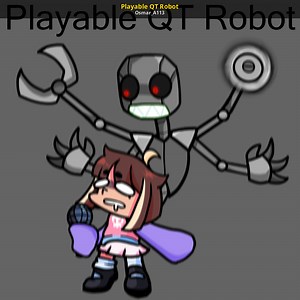 Playable QT Robot Mod for Friday Night Funkin' | FNF Mods